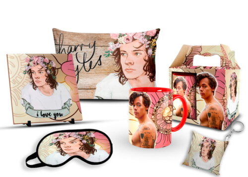 Caneca + Kit Personalizado Harry Styles - Mod 002