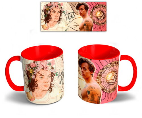 Caneca + Kit Personalizado Harry Styles - Mod 002