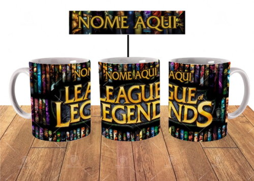 Caneca + Kit Personalizado League of Legends- Mod 003