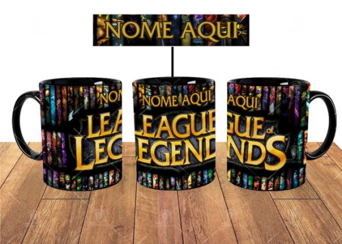 Caneca + Kit Personalizado League of Legends- Mod 02