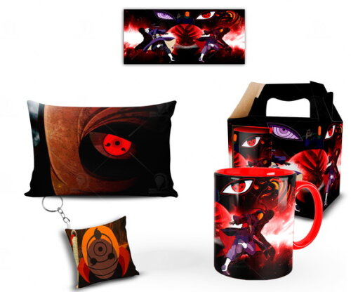 Caneca + Kit Personalizado Obito Uchiha - Mod 002