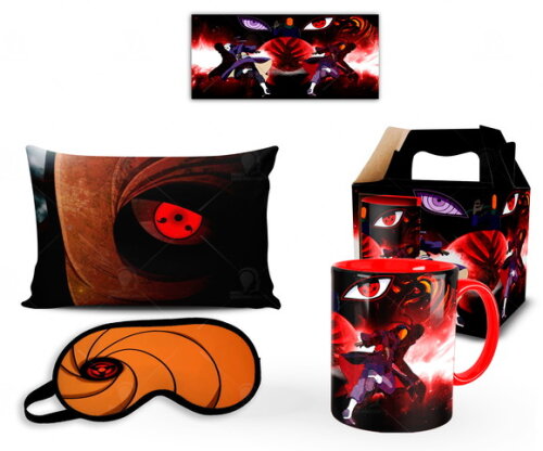 Caneca + Kit Personalizado Obito Uchiha - Mod 001