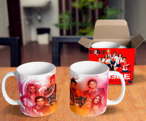 Caneca + Kit Personalizado Rebelde Banda RBD - Mod 003
