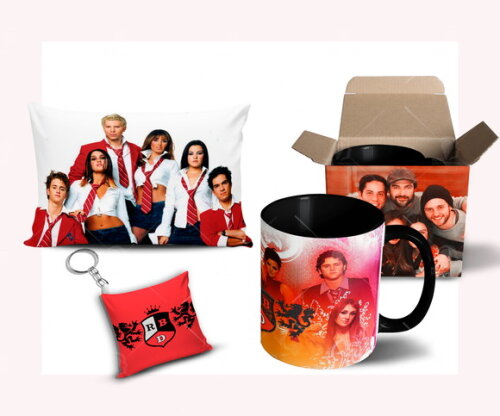 Caneca + Kit Personalizado Rebelde Banda RBD - Mod 005