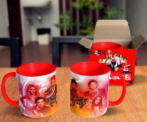 Caneca + Kit Personalizado Rebelde Banda RBD - Mod 007