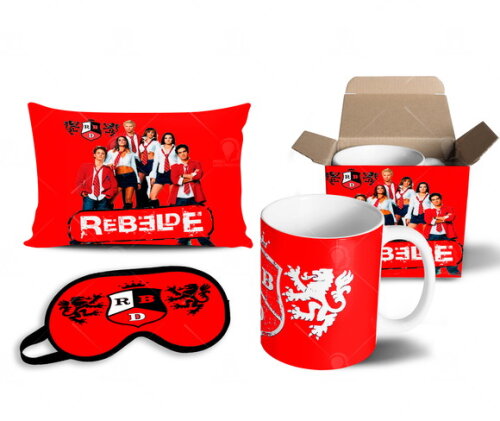 Caneca + Kit Personalizado Rebelde Banda RBD - Mod 013