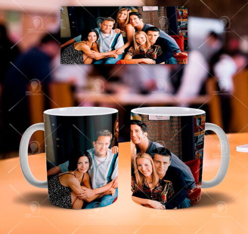 Caneca + Kit Personalizado Série Friends + Caixa - Mod 001