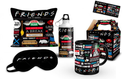 Caneca + Kit Personalizado Série Friends com Nome - Mod 004