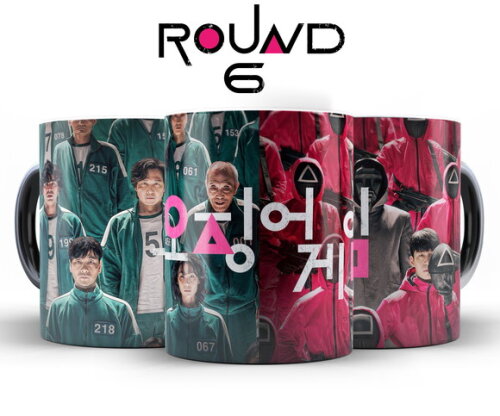 Caneca + Kit Personalizado Série Round 6 - Mod 001