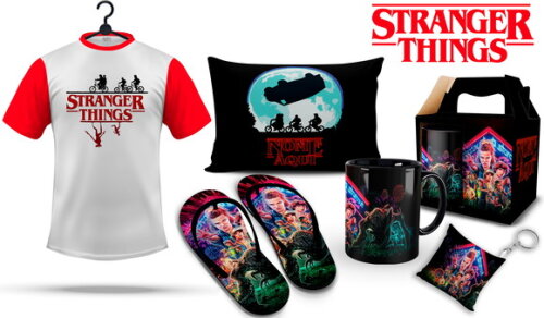 Caneca + Kit Personalizado Stranger Things - Mod001