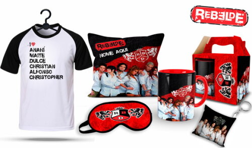 Caneca + Kit Rbd Rebelde Personalizado com Nome