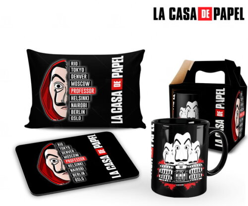 Caneca + Kit Série La Casa de Papel - Mod 002