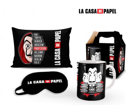 Caneca + Kit Série La Casa de Papel - Mod 005