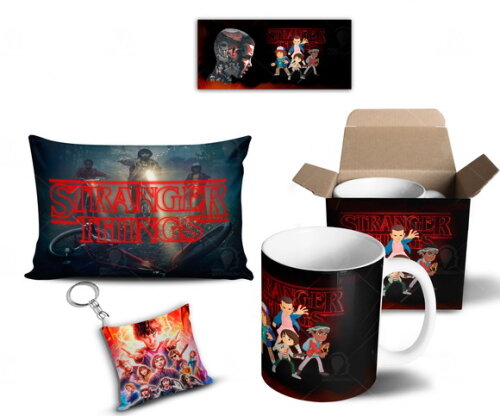 Caneca + Kit Série Stranger Things Netflix - Mod 001
