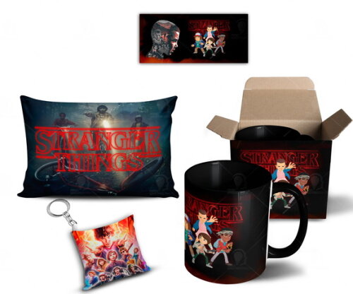 Caneca + Kit Série Stranger Things Netflix - Mod 004