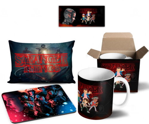 Caneca + Kit Série Stranger Things Netflix - Mod 002
