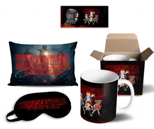 Caneca + Kit Série Stranger Things Netflix - Mod 003