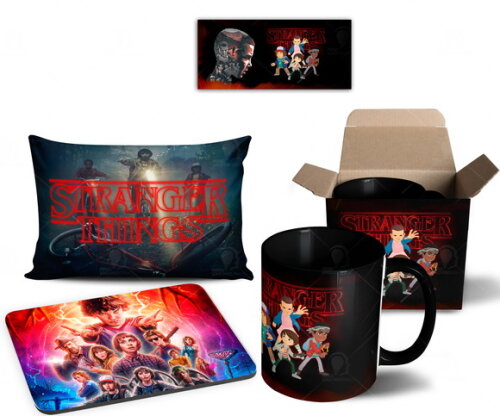 Caneca + Kit Série Stranger Things Netflix - Mod 005