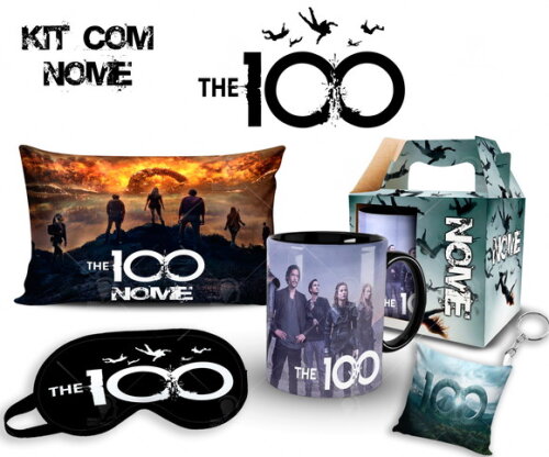 Caneca + Kit Série The 100 com Nome Personalizado - Mod002