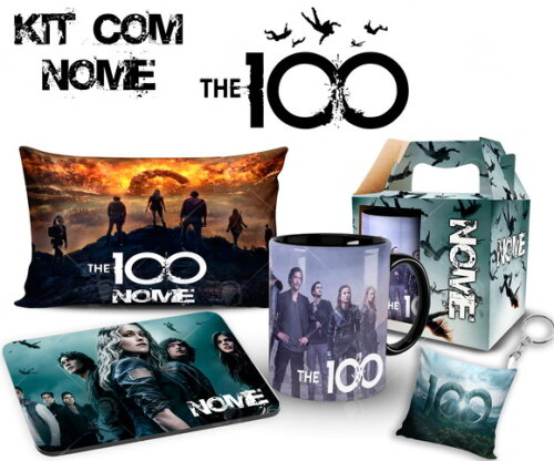 Caneca + Kit Série The 100 com Nome Personalizado - Mod001