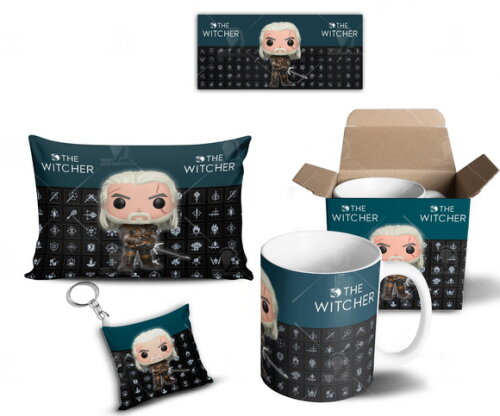 Caneca + Kit Série The Witcher Série Netflix - Mod 001