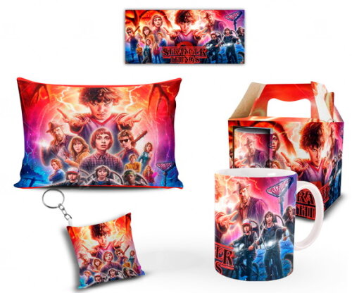 Caneca + Kit Stranger Things 2 série Netflix - Mod 03