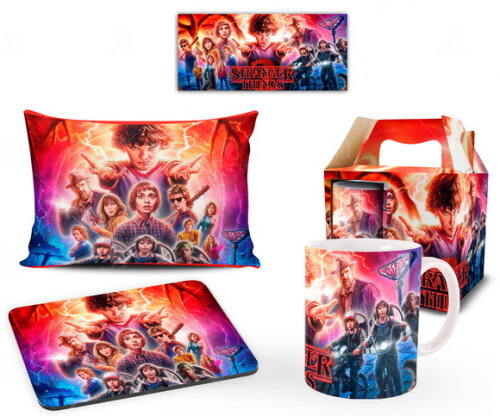 Caneca + Kit Stranger Things 2 série Netflix - Mod 02