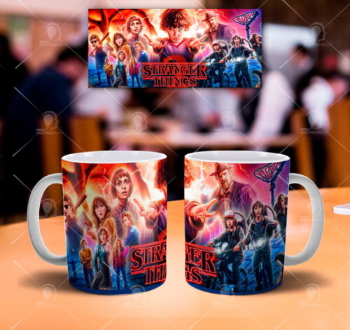 Caneca + Kit Stranger Things 2 série Netflix - Mod 01