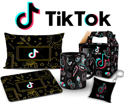 Caneca + Kit Tik Tok Personalizado - Mod002