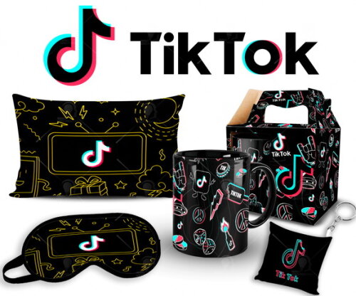 Caneca + Kit Tik Tok Personalizado - Mod001