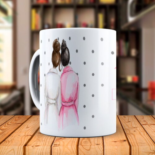 Caneca Amigas para Presente com Nome Personalizado
