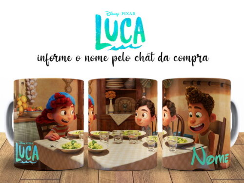 Caneca Animação Luca com Nome - Mod 002