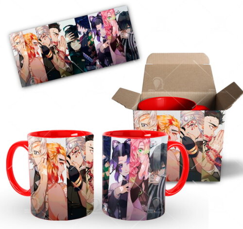Caneca Anime Demon Slayer Kimetsu No Yaiba 9 pilares