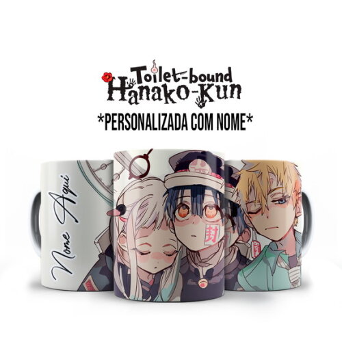 Caneca Anime Toilet-bound Hanako-kun com Nome Personalizado
