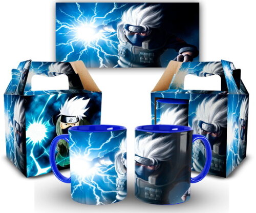 Caneca Anime Naruto Shippuden Hatake Kakashi 1 unidade