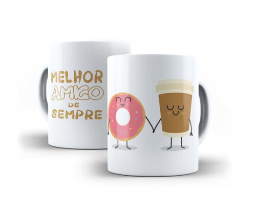 Caneca Aniversário Melhor Amigo/Amiga de Sempre + Caixinha