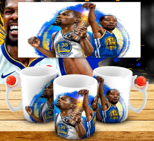 Caneca Basquete NBA Golden State Warriors Kevin Durant #1