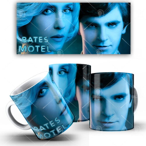 Caneca Bates Motel série Netflix + Caixinha Mod 001