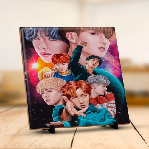 Caneca BTS + Kit personalizado com Nome MOD1