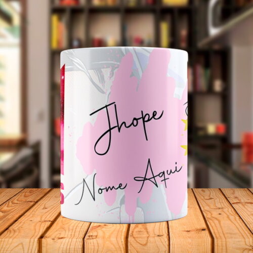 Caneca BTS J-Hope + Almofada Personalizada com Nome