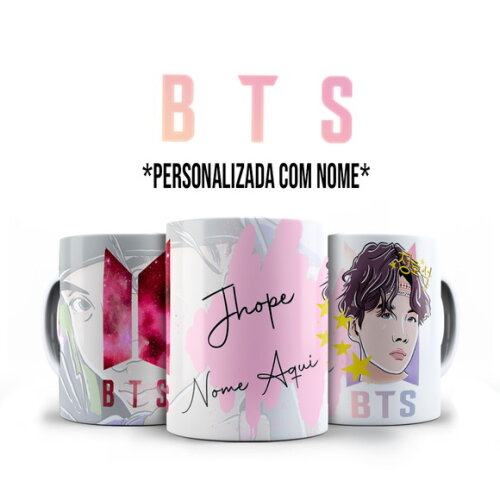 Caneca BTS J-Hope + Almofada Personalizada com Nome