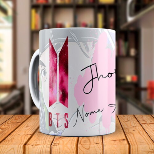 Caneca BTS J-Hope + Almofada Personalizada com Nome