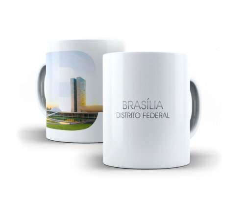 Caneca Cidade Turística Brasília Distrito Federal - Mod 003