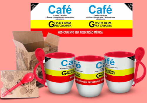 Caneca Com Colher Personalizada Divertida Frases Remédio #02