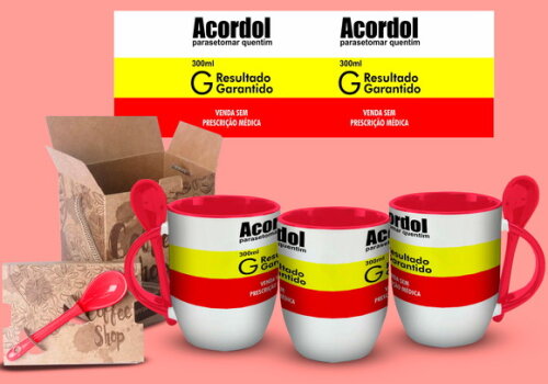Caneca Com Colher Personalizada Divertida Frases Remédio #03