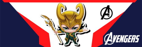 Caneca Com Colher Personalizada Loki VIngadores #1