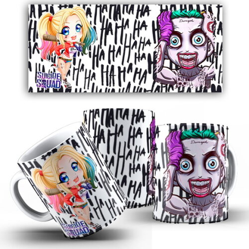 Caneca Coringa E Arlequina Baby+ Caixinha