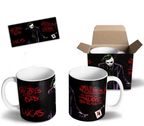 Caneca Coringa Filme Clássico Com Nome Personalizado
