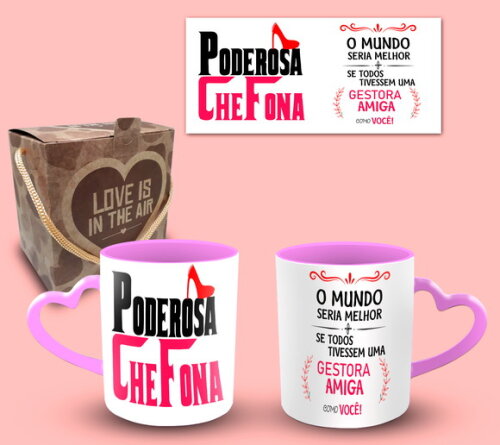 Caneca Coração Poderosa Chefona