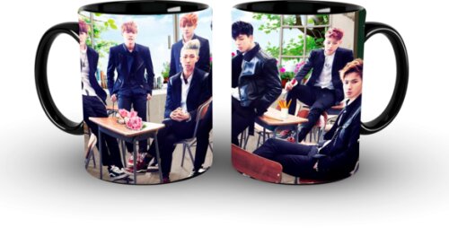 Caneca E Almofada + Kit Personalizada Bts Kpop + Caixinha